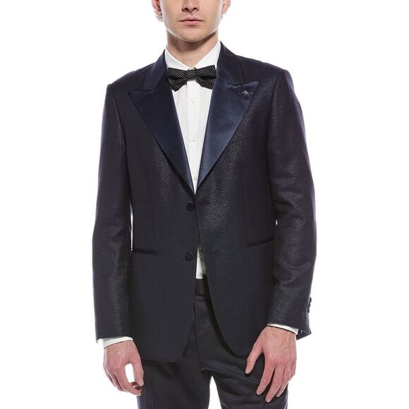 Scotch & Soda MensWool-Blend Modern Fit Jacket Blue